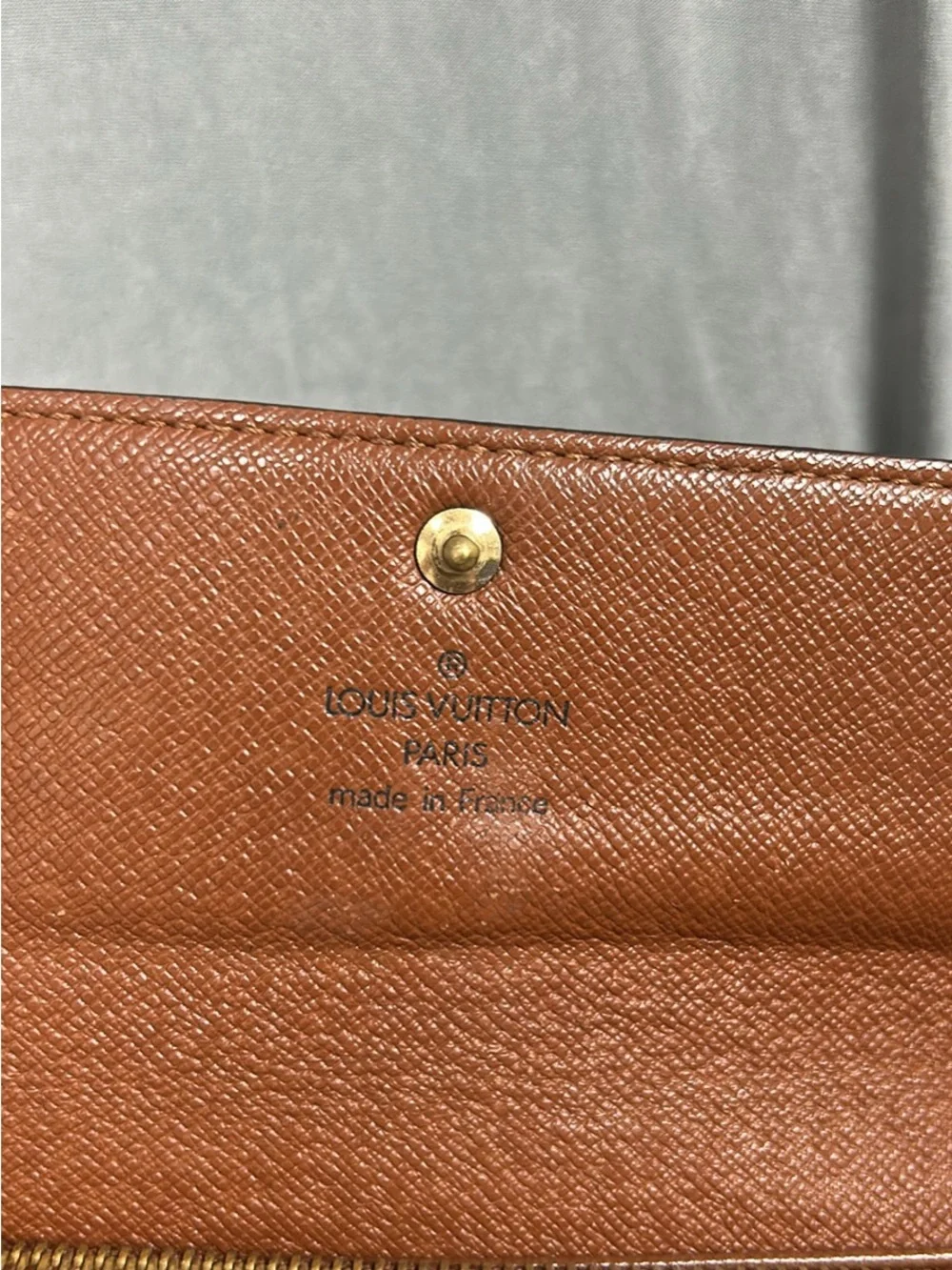 Louis Vuitton Monogram Snap Continental Wallet in Brown and Gold